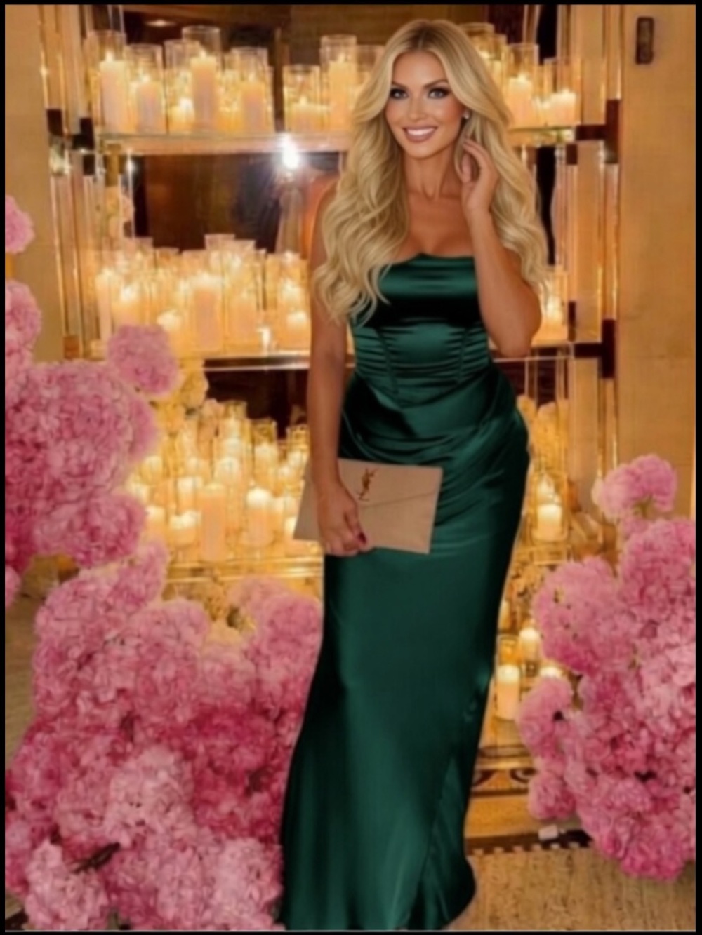 House of CB 'Persephone' Emerald Strapless Corset Dress/ XSmall(Plus) $329